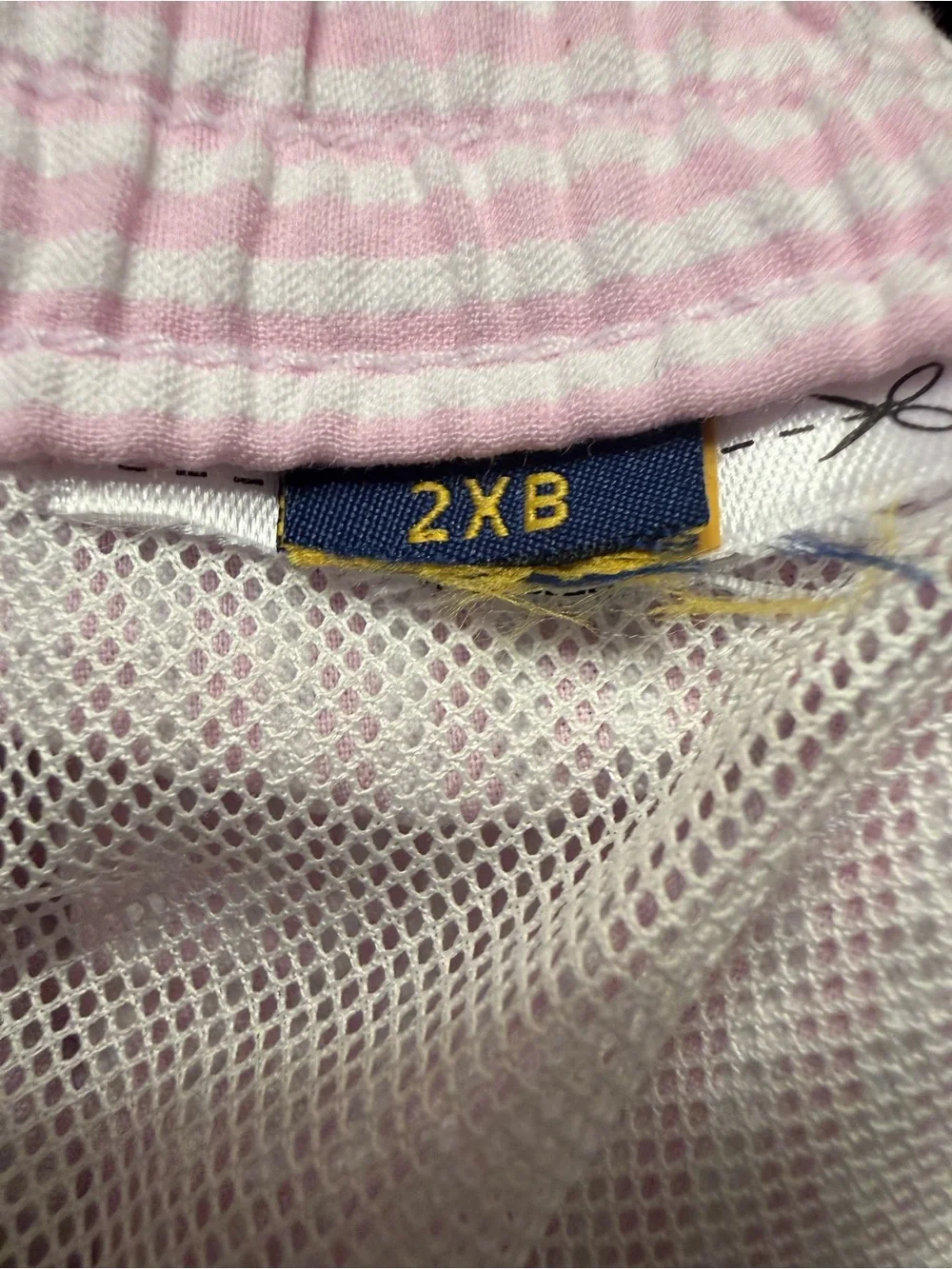 POLO RALPH LAUREN Swim Trunks Size 2XB NWOTTraveler Short Pink Stripe Seersucker